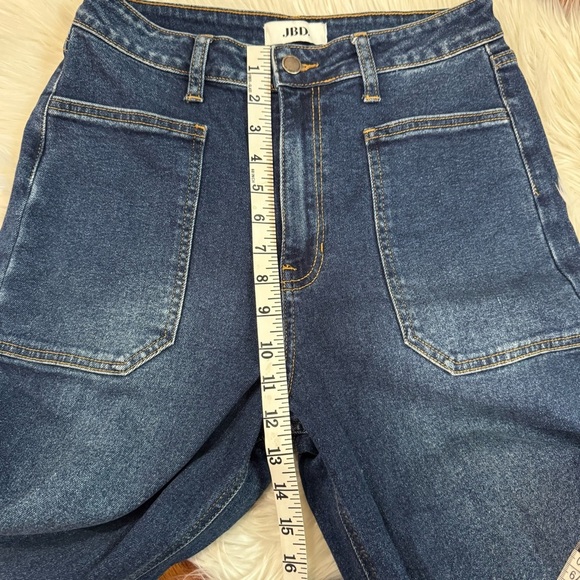 Just Black Denim High Rise Dark Blue Jeans - Picture 3 of 10